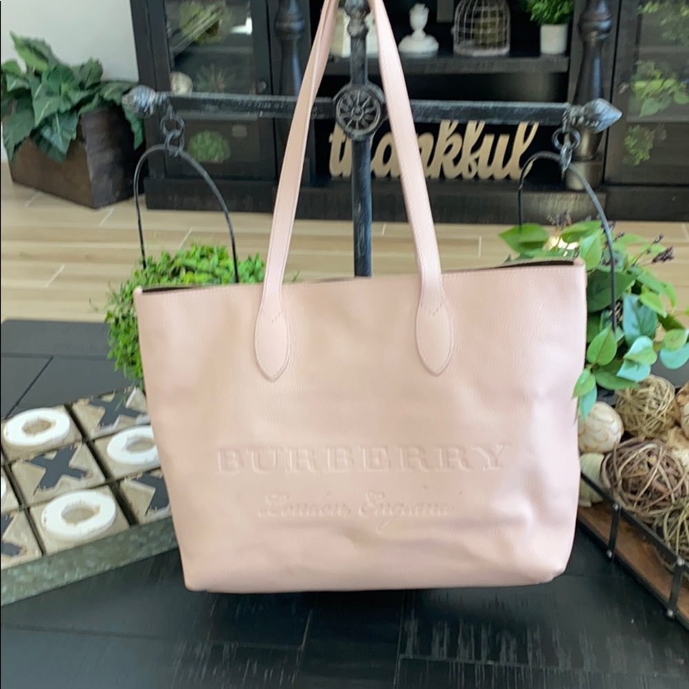 Authentic Burberry Remington pink leather tote
